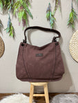 Bolso estilo hobo efecto ante
