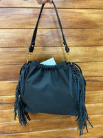 Bolso estilo hobo con cierre de cuerda