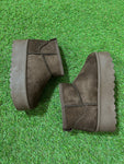 Botines plataforma chocolate