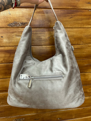 Bolso de hombro efecto ante con tachas