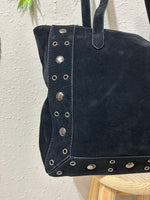 Bolso shopper grande efecto ante