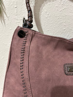 Bolso estilo hobo efecto ante