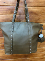 Bolso shopper grande con detalles metálicos