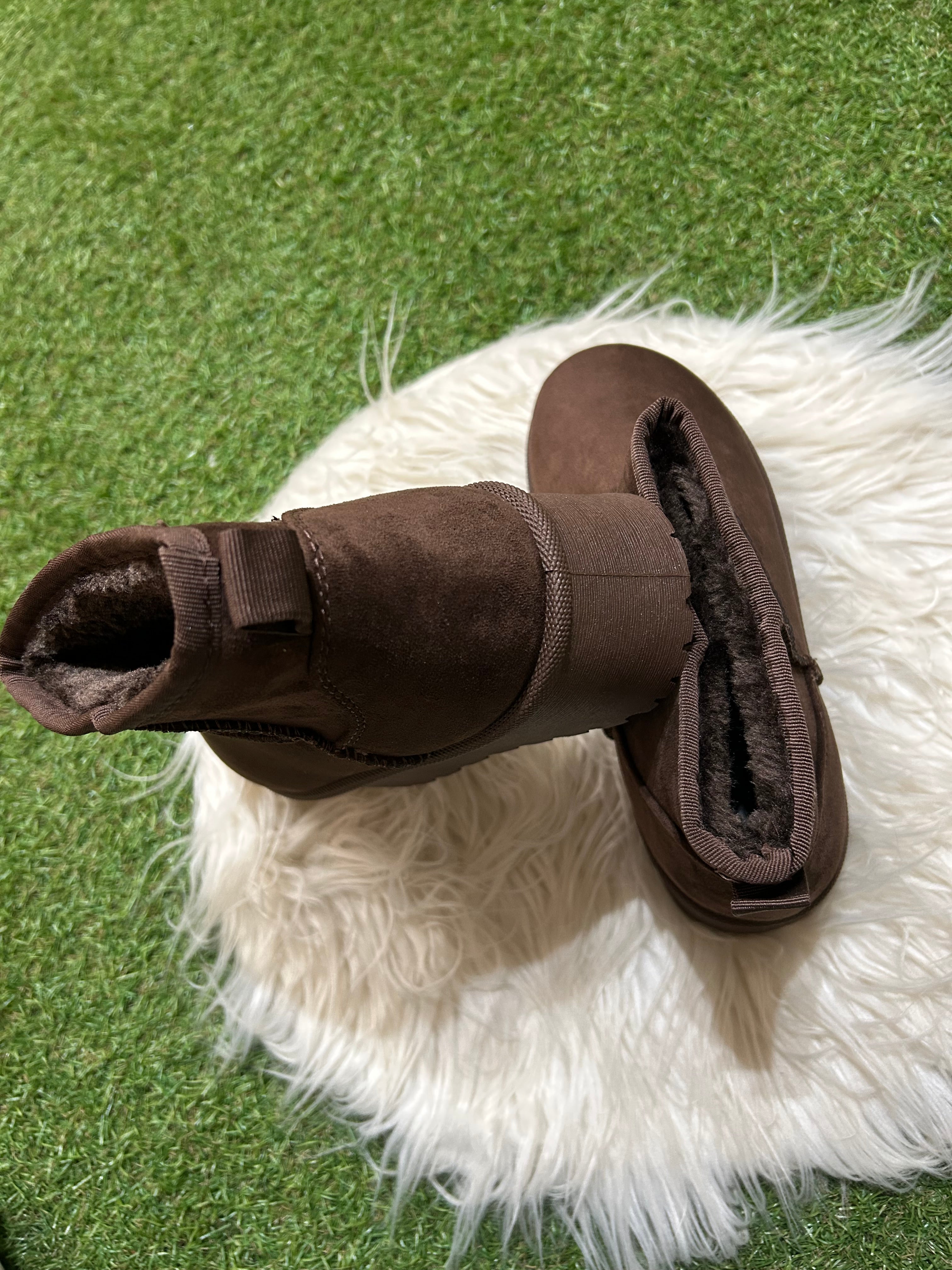 Botines plataforma chocolate