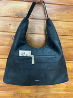 Bolso de hombro efecto ante con tachas
