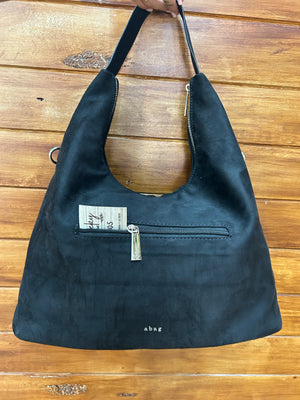 Bolso de hombro efecto ante con tachas