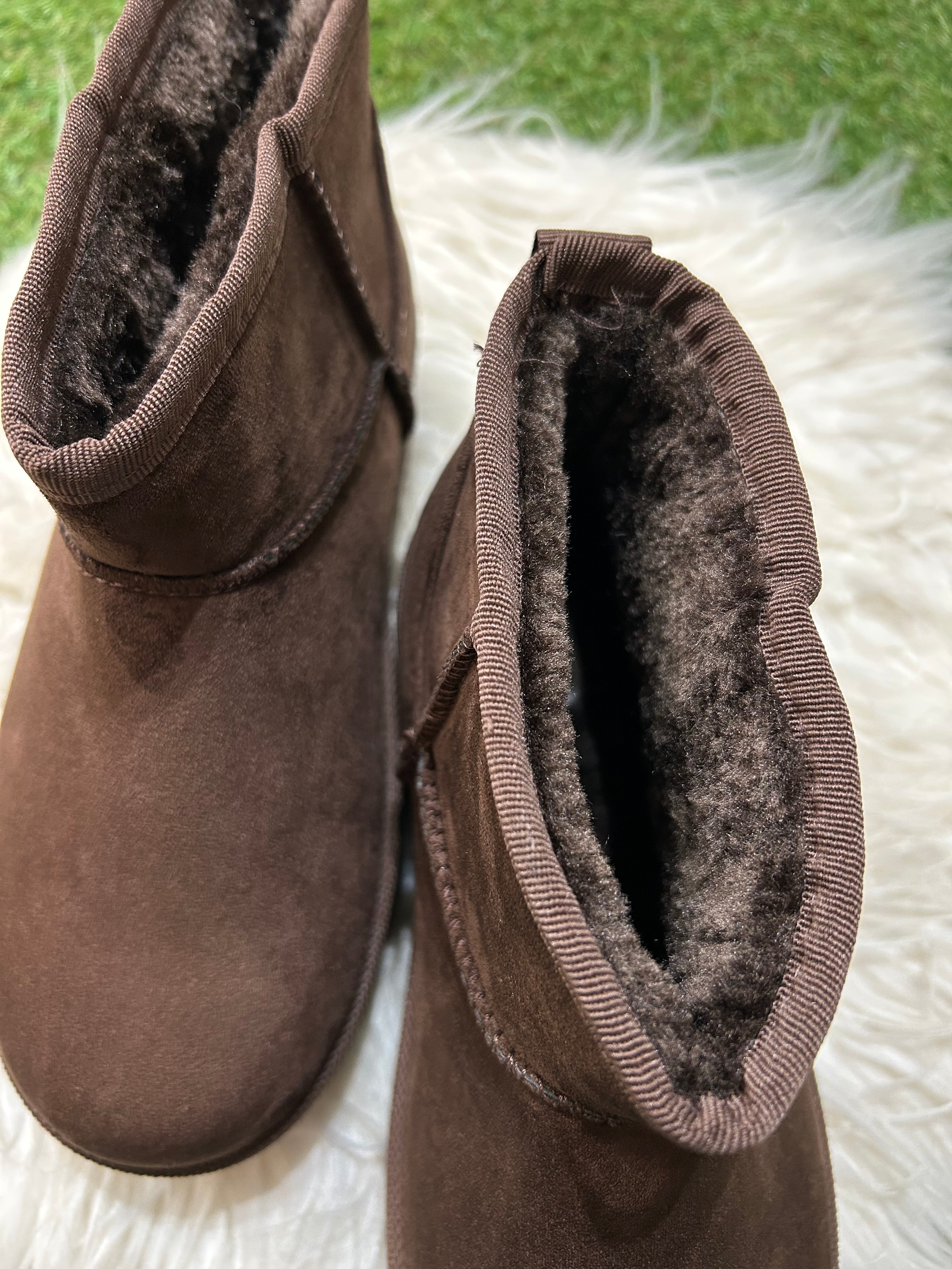 Botines plataforma chocolate