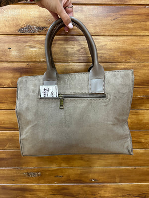 Bolso shopper tachuelas ante